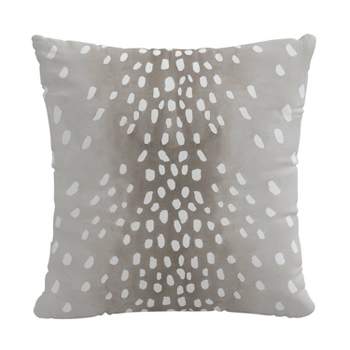 Polyester Square Pillow In Fawn Gray - Skyline Furniture