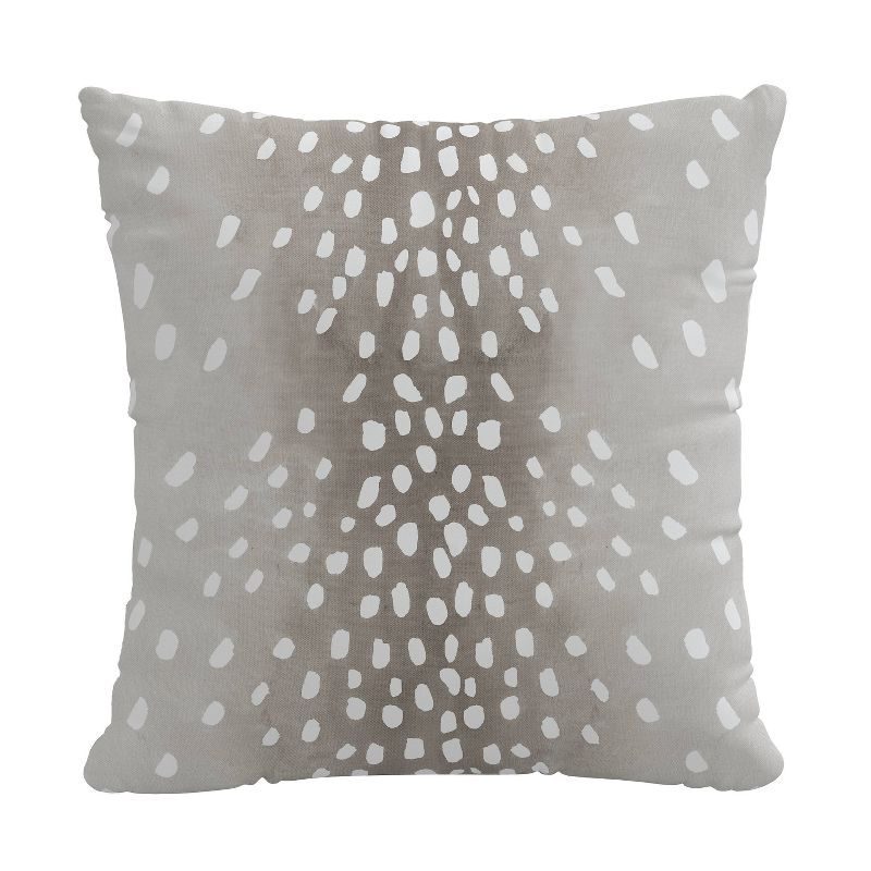 Polyester Square Pillow In Fawn Gray - Skyline Furniture, 1 of 7