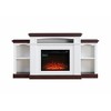 70" Electric Fireplace TV Stand with 23" Mantel Fireplace and Remote Control for Living Room or Entryway - 3 of 4