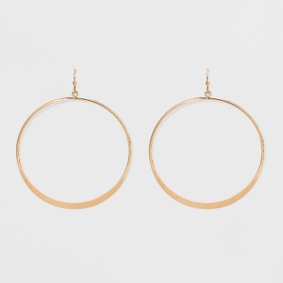 Open Drop Hoop Earrings - Universal 