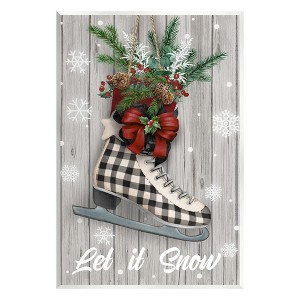 Stupell Industries Let it Snow Ice Skate, 10'' x 15'' - 1 of 4