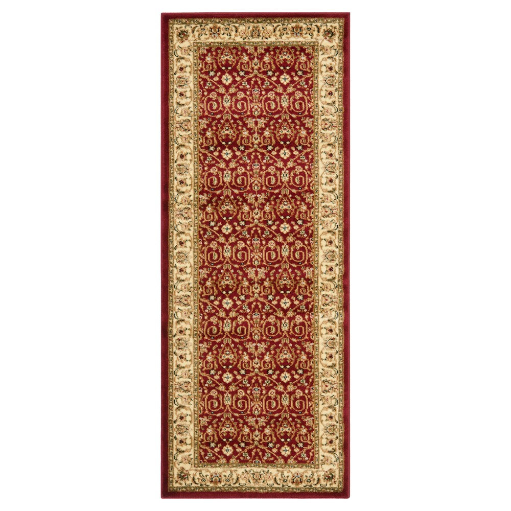 2'3inx6' Geometric Accent Rug Red/Ivory - Safavieh