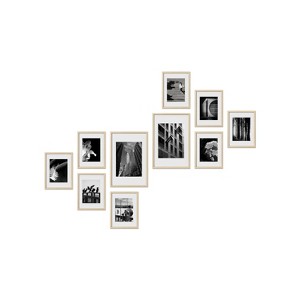 Haus and Hues Marlow Gallery Wall Frame Set with Real Glass and Mat - 1 of 4