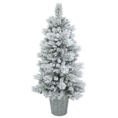 Vickerman Flocked Ashton Artificial Christmas Tree