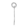 Black Bow Jewelry 14k White Gold, Madison Collection LG Classic Script Initial L Pendant - 2 of 4