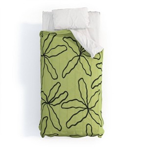 Deny Designs Jae Polgar Party Green Twin/Twin XL Comforter and Sham Set (2-3pc Set) - 1 of 4