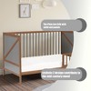 VYNXARIA 3-in-1 Crib in Walnut/Charcoal - 4 of 4