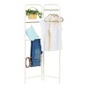 IRIS 2 Panel Free Standing Metal Garment Rack White - image 2 of 3