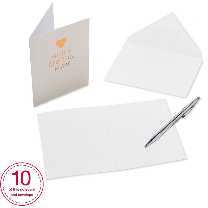 10ct Thank You Carlton Cards with Envelopes Grateful, 4 of 7