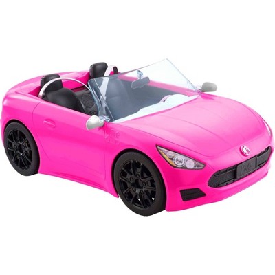 PINK CONVERTIBLE BARBIE CAR VERY GOOD CONDITION WITH ALL STICKERS