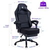 Kumasinova 360°Swivel Gaming Chair Office Chair with Reclining Back,Adjustable Seat Height&Footrest,Ergonomics Video Game Chair for Home&Office - 3 of 4