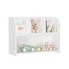 Kids Bookcase with 4 Compartments, Storage Book Shelf, Storage Display, Rack,Toy Organizer for Children's Room, Playroom, Nursery - 3 of 4