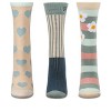 MeMoi Women's 3 Pair Pack Fashion Crew Socks - 2 of 4