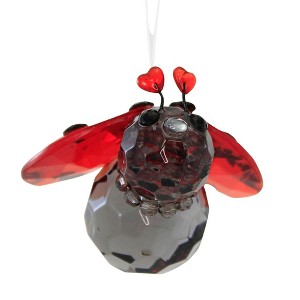 Crystal Expressions 1.5 Inch Love Ladybug Ornament Valentine's Day Hearts Tree Ornaments - 1 of 3