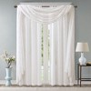 Gracie Mills Cyprian Diamond Embroidered Lightweight Sheer Window Scarf - 4 of 4