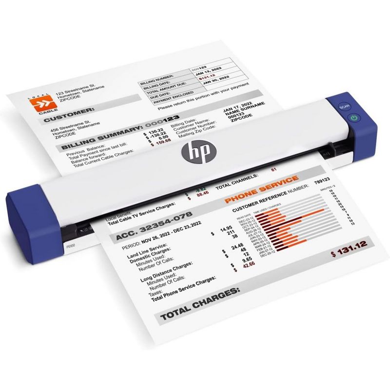 HP USB Document Scanner & Photo Scanner for 1-Sided Sheetfed Digital Scanning, 1 of 9