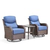 Outdoor Gliders Swivel Chairs with 6-Inch Thick Cushions Swivel Rocker Patio Chairs - 3 of 4