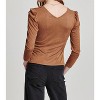 Women's Shay Long Sleeve Shirred Front Top - Another Love - 2 of 4