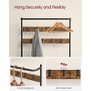 VASAGLE 4-in-1 Coat Rack Hall Tree with Shoe Storage, Entryway Bench Rustic Brown and Black - 3 of 4
