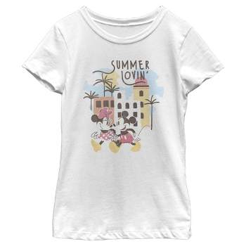 Girl's Disney Mickey and Minnie Summer Lovin T-Shirt