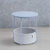 Small Side Table with Storage Round End Tables Living Room Side Tables for Small Spaces Bedroom - 4 of 4