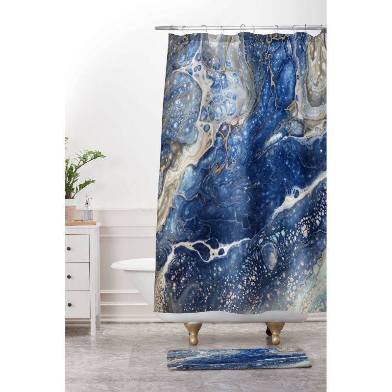 Shannon Clark From Above Shower Curtain Blue - Deny Designs, 1 of 6