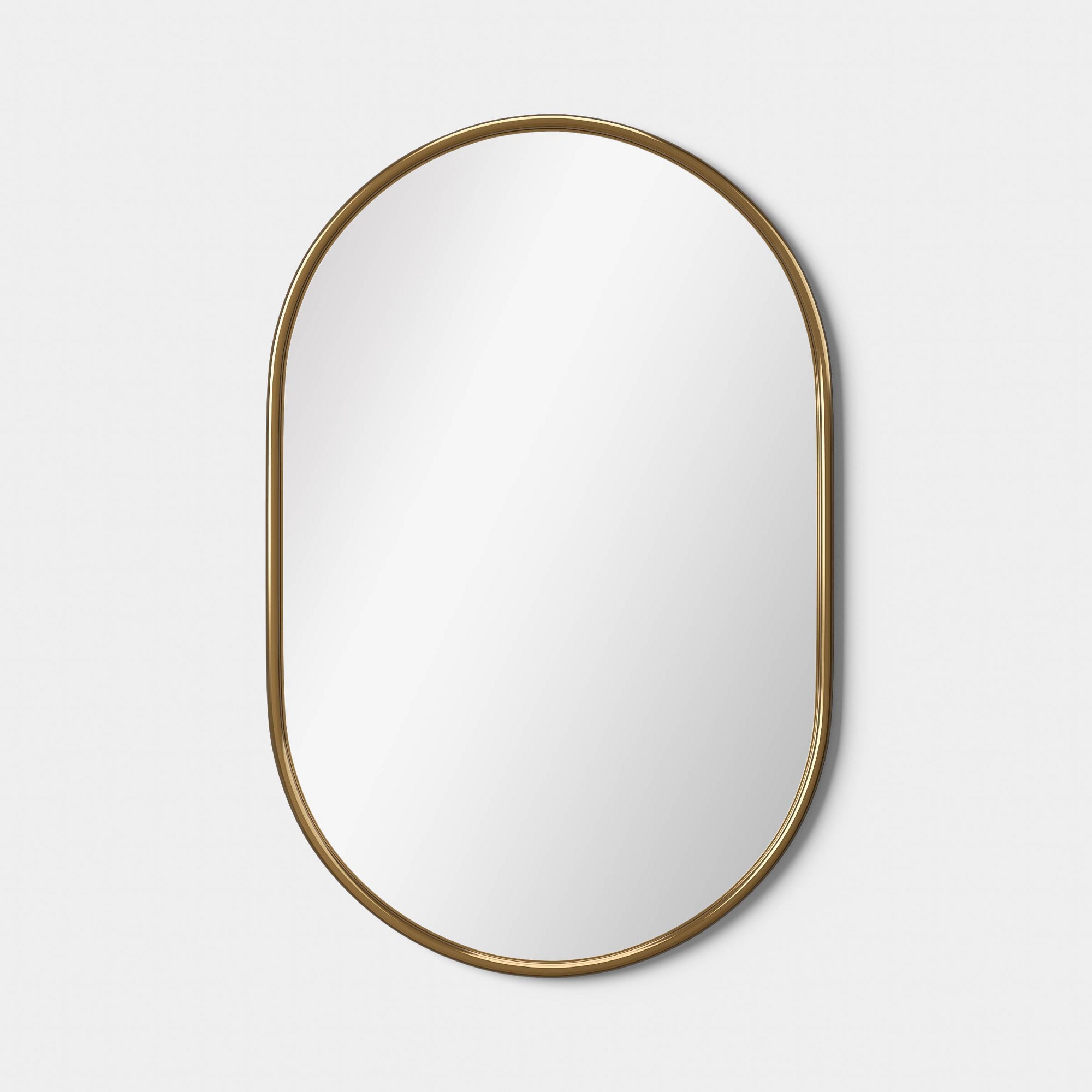 24"x36" Metal Tube Wall Mirror Gold - Threshold™