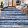 Washable Modern Geometric Rug Non Slip Low Pile Rug Soft Throw Floor Cover Foldable Indoor Carpet for Living Room Bedroom Playroom Nursery - 4 of 4