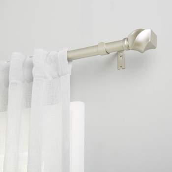 Exclusive Home Twist 1" Curtain Rod and Finial Set