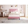 Upholstered Bed Frame with Adjustable Headboard - Wood Slat Support, No Box Spring Needed, Platform Bed with Strong Metal Frame - 2 of 4