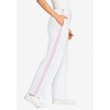 Woman Within Plus Size Side Stripe Cotton French Terry Straight-Leg Pant - 4 of 4