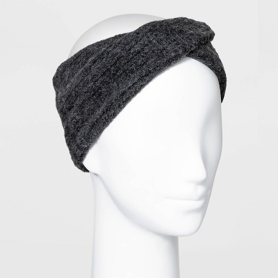 Women's Rib Headband - Universal Thread™ Black