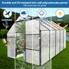 LOVMOR 6x10 FT Polycarbonate Greenhouse Raised Base and Anchor Aluminum Heavy Duty Walk-in Greenhouses - 3 of 4