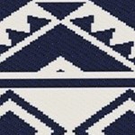 blue, white rhombus border
