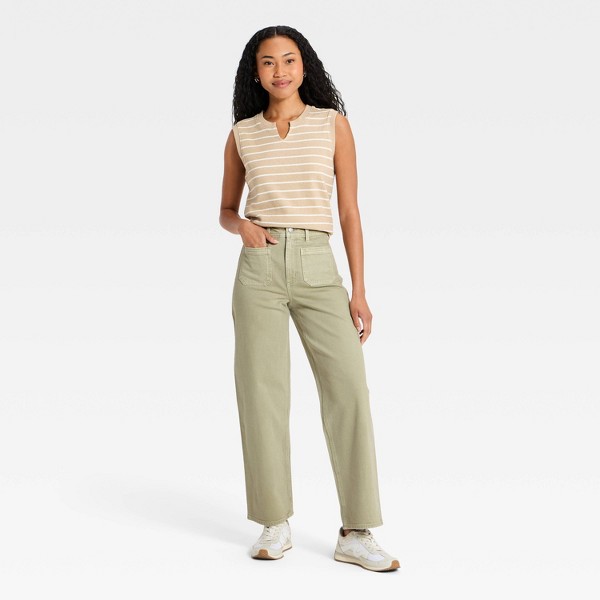 Pantalón recto estilo marinero para mujer - Universal Thread™ Malva 3