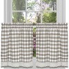 GoodGram Buffalo Check Gingham Custom Window Curtain Treatments - image 2 of 2