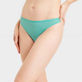 Women's Cotton Bikini Underwear - Auden™ Assorted Green L : Target