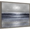 Amanti Art Silver Seascape III by Michelle Matthews Framed Canvas Wall Art - 3 of 4
