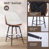 Swivel bar chair with soft pad, 2-pack - 4 of 4