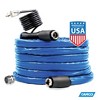 Camco Heated 50 Foot RV Drinking Water Hose for Garden, Camping, and Outdoors, Freeze Regulator Down to -40 Degrees Fahrenheit, Blue - 2 of 4