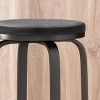 2pcs Modern Industrial Swivel Function Counterstools with Faux Wood for Kitchen Counters-Christopher Knight Home - 4 of 4