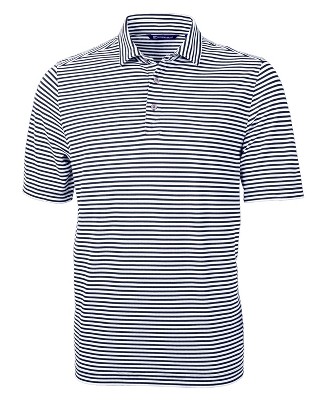 Cutter & Buck Virtue Eco Pique Stripe Recycled Mens Big And Tall Polo ...
