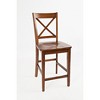 Jofran, Simplicity Solid Wood Classic X-Back Counter Stool (Set of 2) - 3 of 4