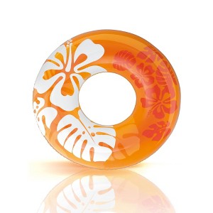 Intex Colorful Transparent Inflatable Swimming Pool Tube Raft | 59251EP - 1 of 4