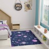 Nourison Washable Imagination Outer Space Non Skid Woven Area Rug Black - 2 of 4