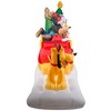 Gemmy Animated Christmas Airblown Inflatable Mickey and Friends Sleigh Scene Disney, 6 ft Tall - 3 of 4