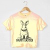 Simply Sage Market Happy Easter Bunny Outline Boxy Crop Top - 2 of 4