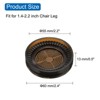 Unique Bargains Rubber Non-Slip Furniture Caster Cups Round Floor Pads 4 Pcs - 2 of 4
