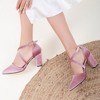 Sina - Rose Velvet High Heels | Forever & Always Shoes - 4 of 4