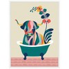 Kate & Laurel All Things Decor 18"x24" Sylvie MCM Cow in Bathtub Framed Canvas by Rachel Lee White - 2 of 4